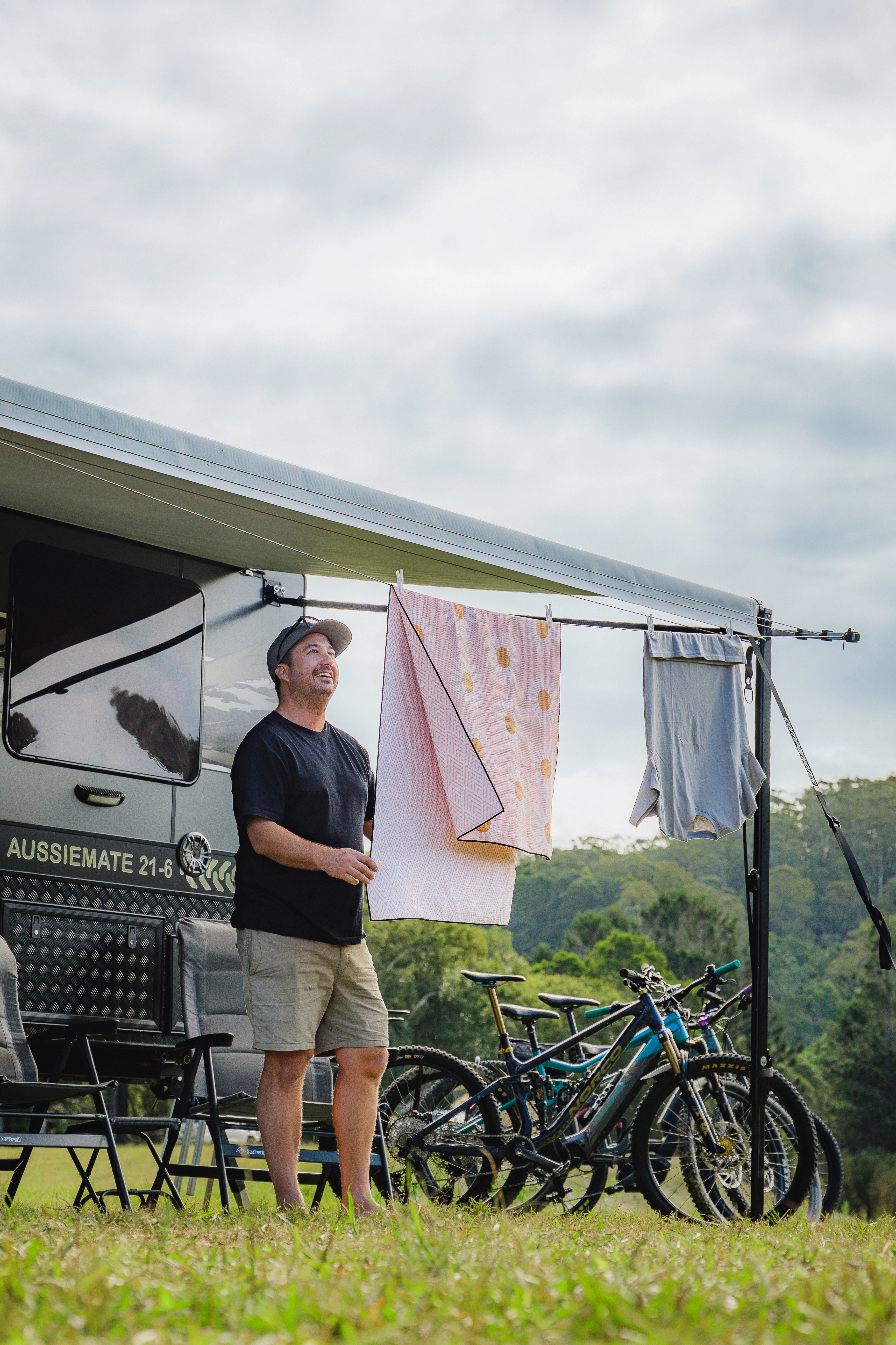 Caravan Awning Clothesline