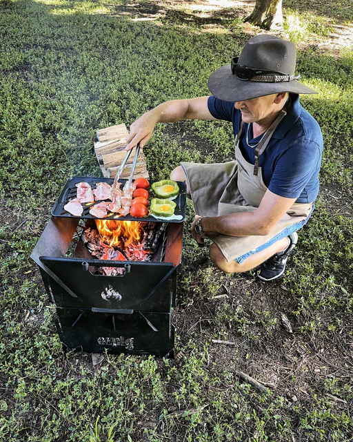 Ozpig Fire Pit Solid/Grill Cooking Plate - Image 2