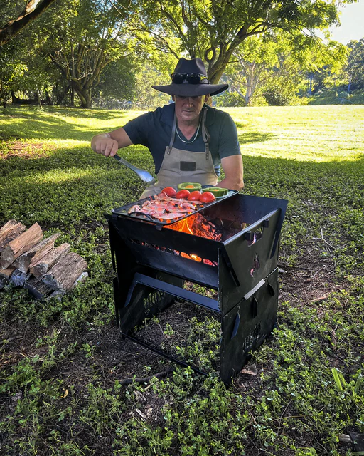Ozpig Fire Pit Solid/Grill Cooking Plate - Image 4